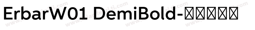 ErbarW01 DemiBold字体转换